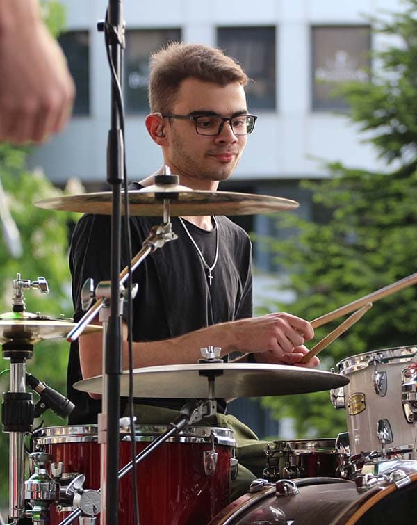 Picture of me playing the drums