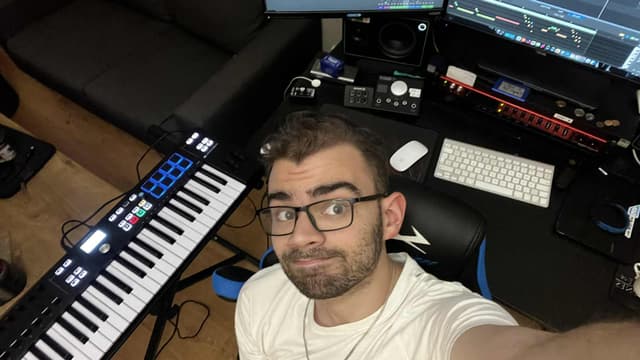 Picture of me in my music studio